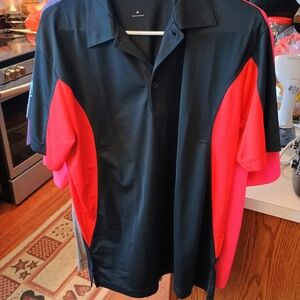 Sport-Tek Black and Red Men's Polo Shirt